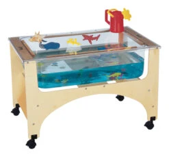 Jonti-Craft See-Thru Fixed Height Sand And Water Sensory Table, 37 In L X 23 In W X 24-1/2 In H, KYDZTuff