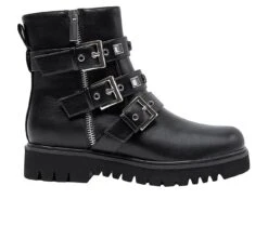 Women's Jane And The Shoe Linda Moto Boots
