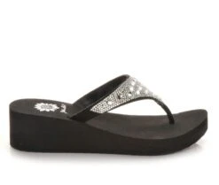 Women's Yellow Box Birder Wedge Flip-Flops