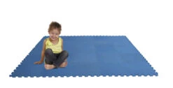 Edushape Edu-Tiles Play Mats, 12 X 12 Inches, Blue, Set Of 25