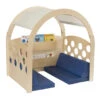 Childcraft Reading Nook, Tan/Red Canopy With Blue Cushions, 49-1/2 X 37 X 50 Inches -Disney Accessories Sales 2006077 C ecommfullsize