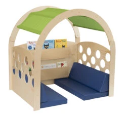 Childcraft Reading Nook, Green/Blue Canopy With Blue Cushions, 49-1/2 W X 37 D X 50 H In -Disney Accessories Sales 2006488 E ecommfullsize