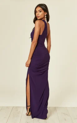 Angelina Purple One Shoulder Maxi Bridesmaid Dress -Disney Accessories Sales 2018 09 12 Tom Shree Revie99750