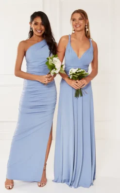 Exclusive Angelina Blue One Shoulder Maxi Bridesmaid Dress -Disney Accessories Sales 2019 02 15 ella Shree RevieLondon5815