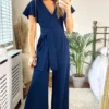 Chloe Cape Sleeve Wide Leg Jumpsuit With Tie -Disney Accessories Sales 2020 12 03 Megan Cara EdieB5