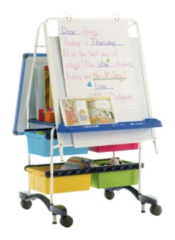 Copernicus Royal Reading Writing Center With Vibrant Tubs, 31-1/2 X 32 X 56-1/2 Inches