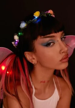 Good Vibes Only Light Up Flower Crown