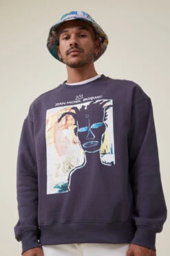 Basquiat Oversized Crew Sweater