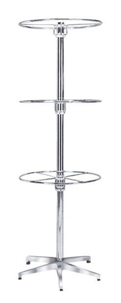 Monaco 3-Tier Revolving Floor Stand For HangUp Bags, 20 X 60 Inches