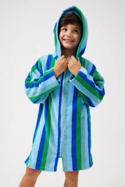 Kids Zip Thru Hooded Towel