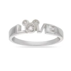 Disney Ring - Mickey Mouse Icon - LOVE - Silver