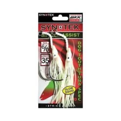 Synotek Single Assist Hooks 6/0 3.5cm Full Glow