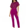 Sadie Sequin Top Jumpsuit -Disney Accessories Sales D3787A MAGENTA 1