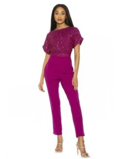 Sadie Sequin Top Jumpsuit
