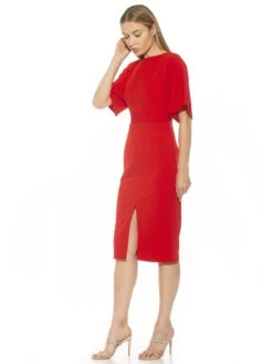 Mila Short Sleeves Dress -Disney Accessories Sales D3977 RED 2