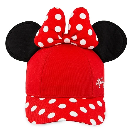 Disney Hat - Baseball Cap - Minnie Mouse With Ears - Red - Youth 3 Disney Hat - Baseball Cap - Minnie Mouse With Ears - Red - Youth