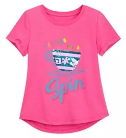Disney Shirt For Girls - Mad Tea Party Reversible Sequin