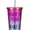 Disney Tumbler With Straw - Make It Pink, Make It Blue -Disney Accessories Sales scp1521150