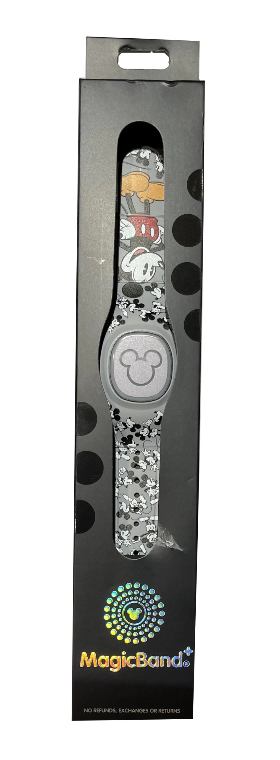 Disney Magicband Plus - Classic Mickey Mouse - Gray 3 Disney Magicband Plus - Classic Mickey Mouse - Gray