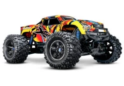TRA77086-4SLRF Traxxas X-Maxx 8S Monster Truck TSM 4WD RTR 29.8" - Solar Flare