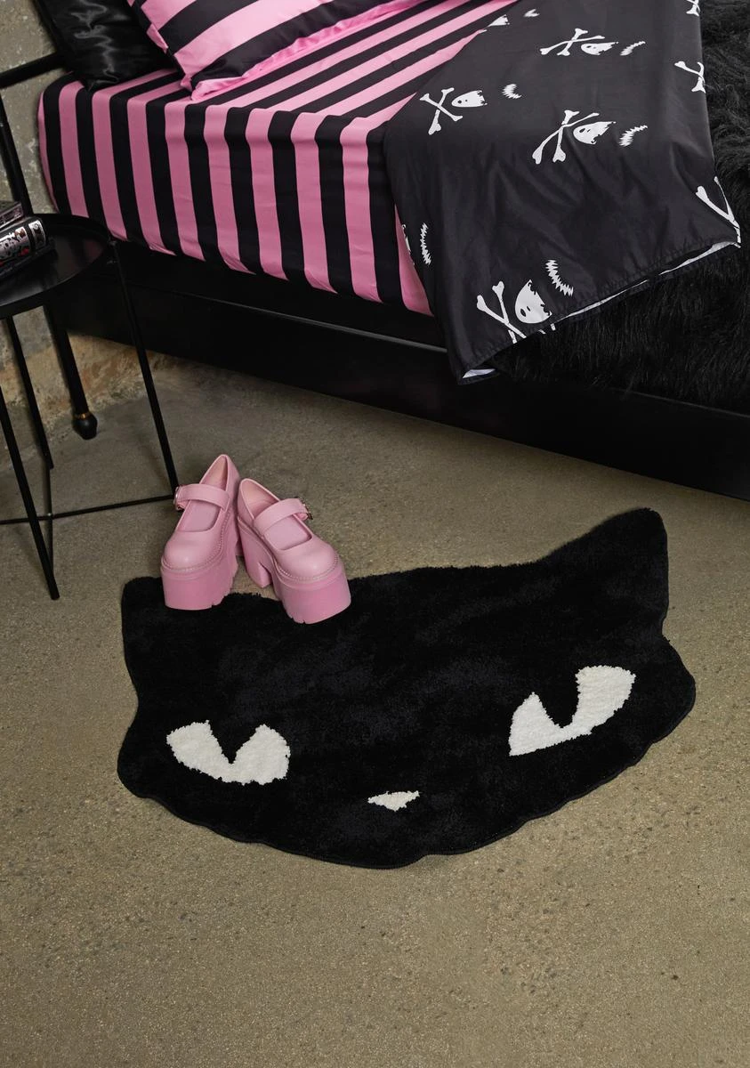 Old School Style Cat Rug 2 Old School Style Cat Rug